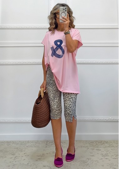T-shirt ροζ
