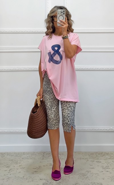 T-shirt ροζ
