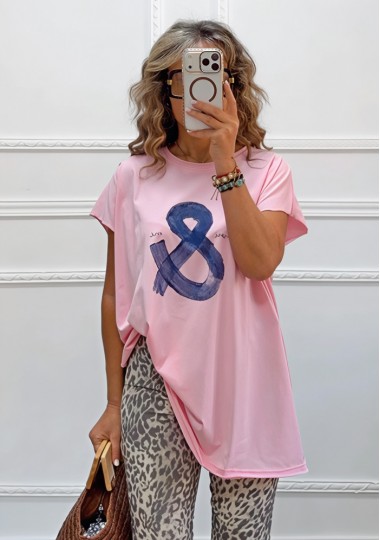 T-shirt ροζ