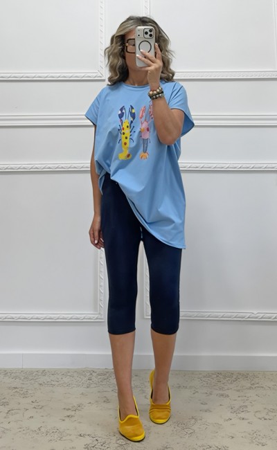 T-shirt γαλάζιο
