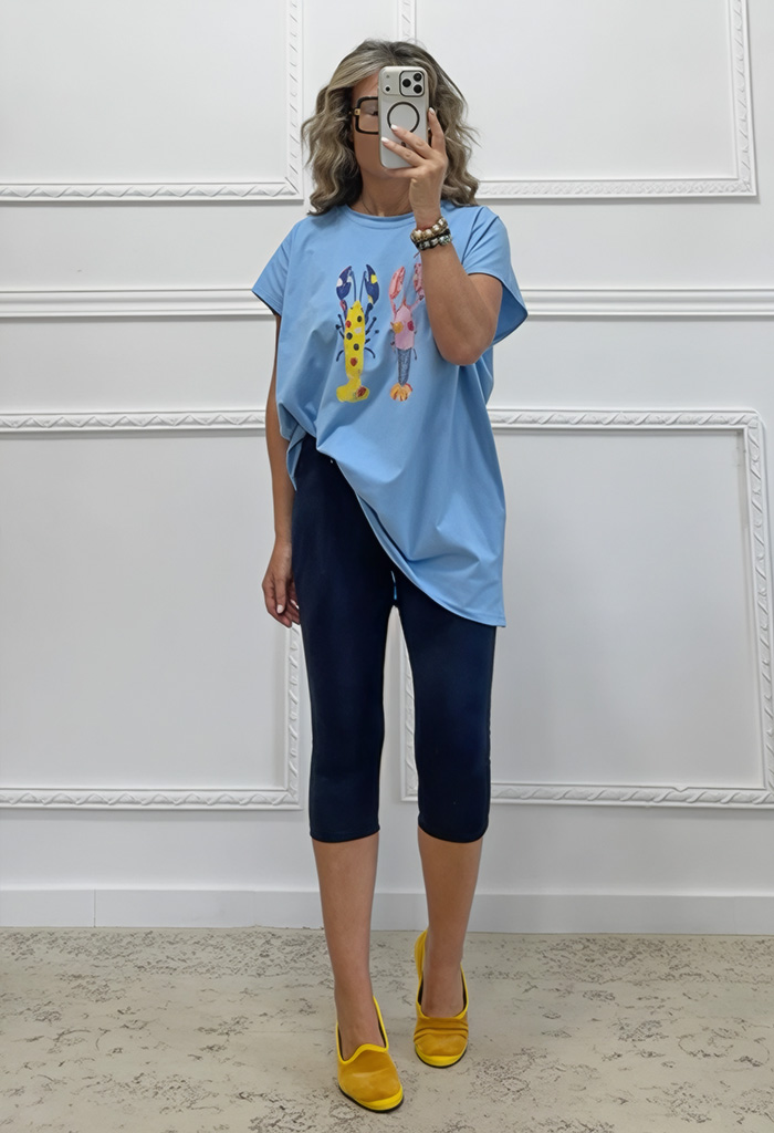 T-shirt γαλάζιο T-shirt γαλάζιο