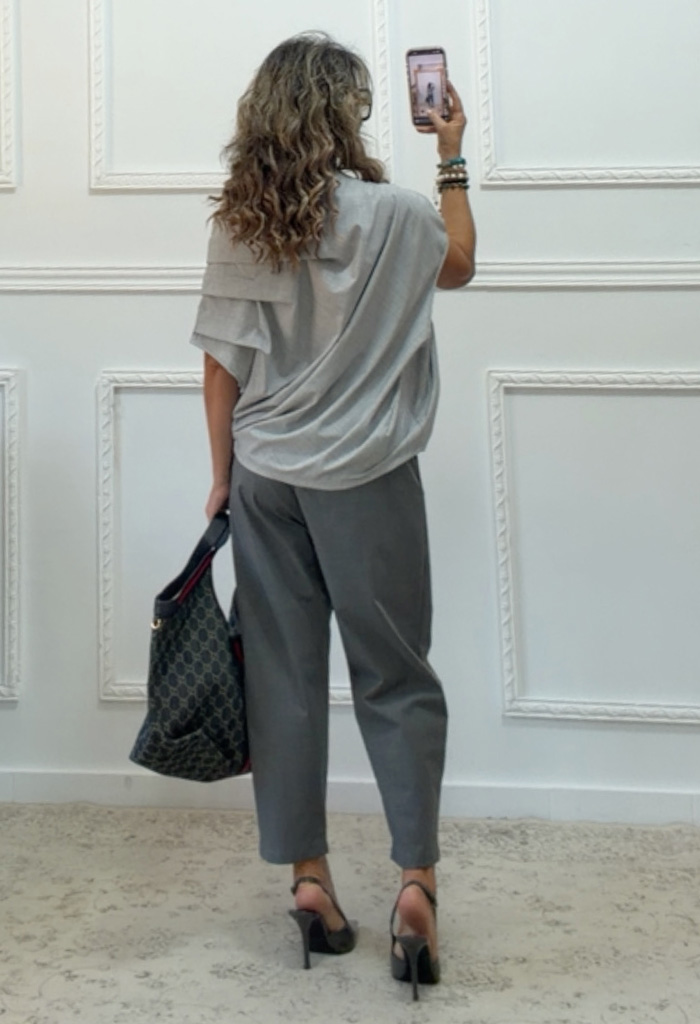 Παντελόνι baggy γκρι Παντελόνι baggy γκρι