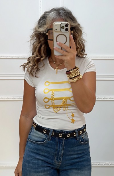 Λευκό t-shirt