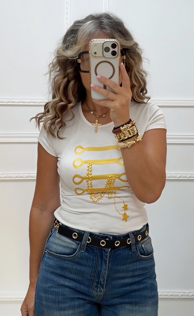 Λευκό t-shirt Λευκό t-shirt