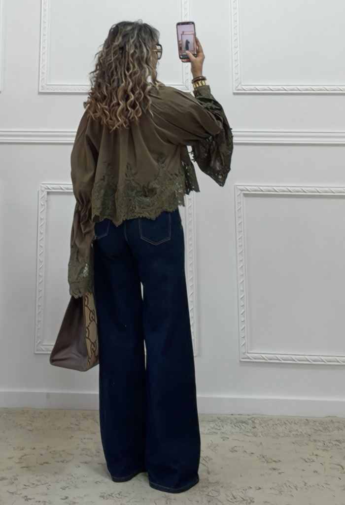 Boho πουκαμίσα χακί Boho πουκαμίσα χακί