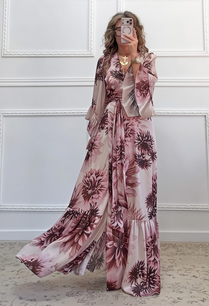 Μακρύ κρουαζέ φόρεμα