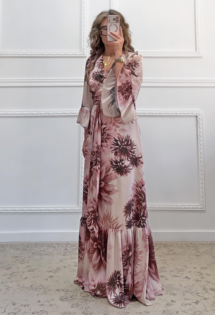 Μακρύ κρουαζέ φόρεμα