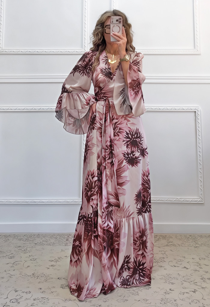 Μακρύ κρουαζέ φόρεμα