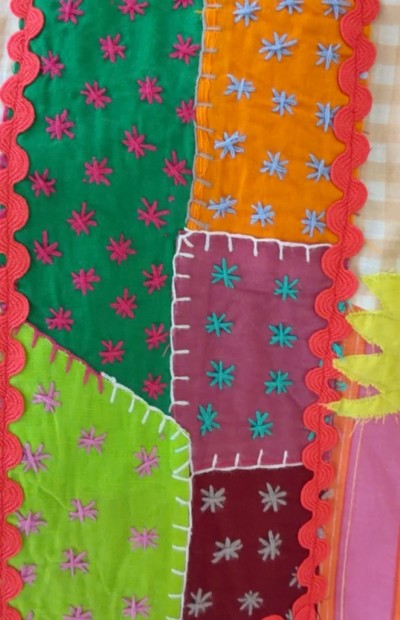 Patchwork μακρύ καφτάνι Patchwork μακρύ καφτάνι