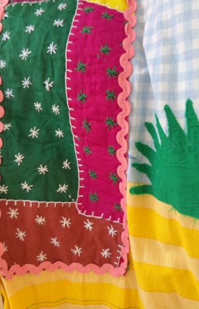 Patchwork μακρύ καφτάνι Patchwork μακρύ καφτάνι