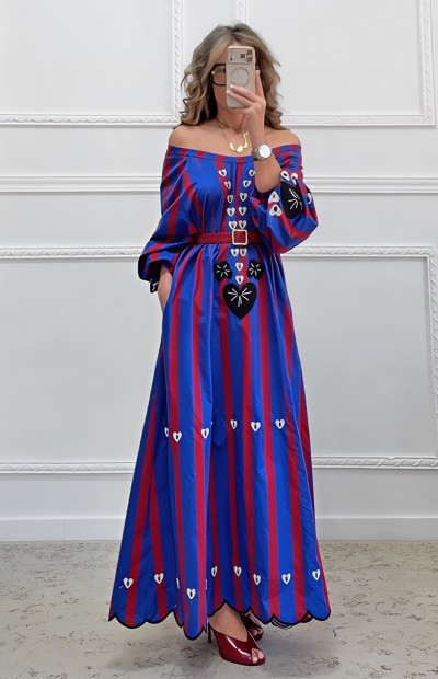 Μποχο φορεμα βαμβακερό 