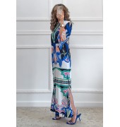 Μακρύ καφτάνι με print