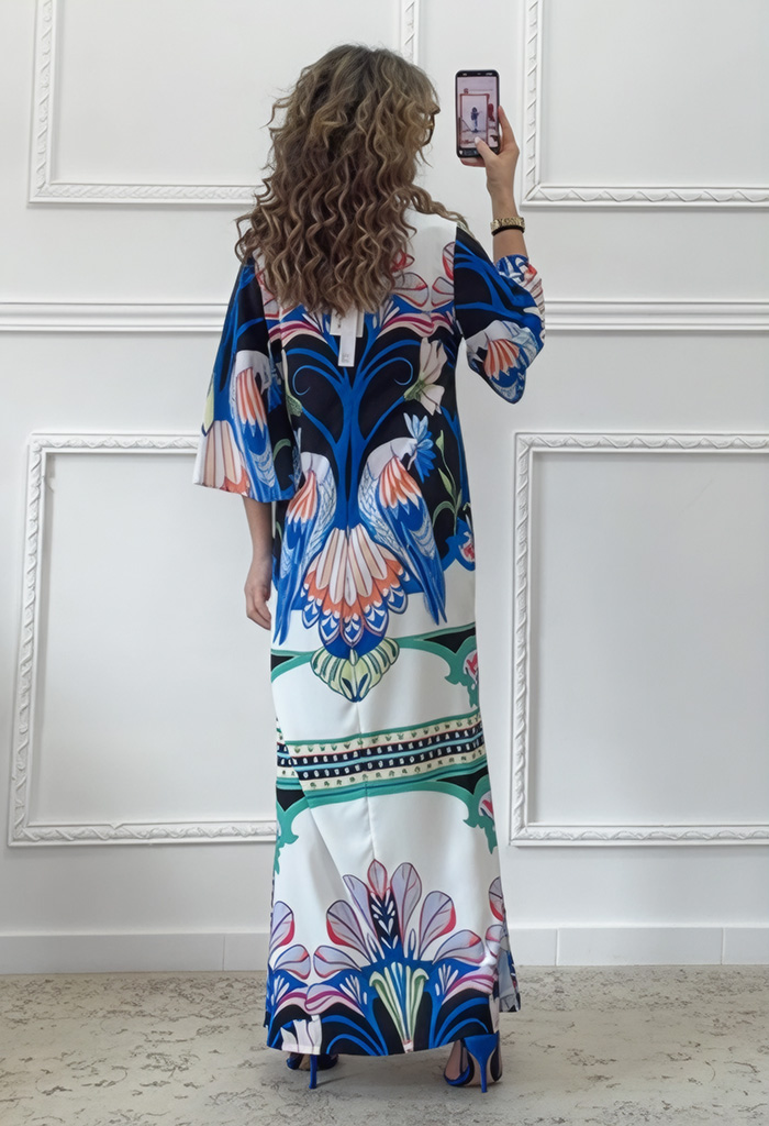 Μακρύ καφτάνι με print