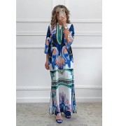 Μακρύ καφτάνι με print