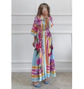 Μακρύ φόρεμα με print