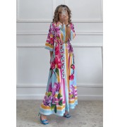 Μακρύ φόρεμα με print