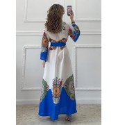 Μακρύ φόρεμα με print