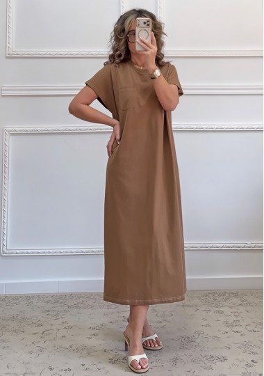 Sportive φόρεμα καφέ