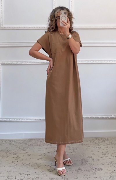 Sportive φόρεμα καφέ