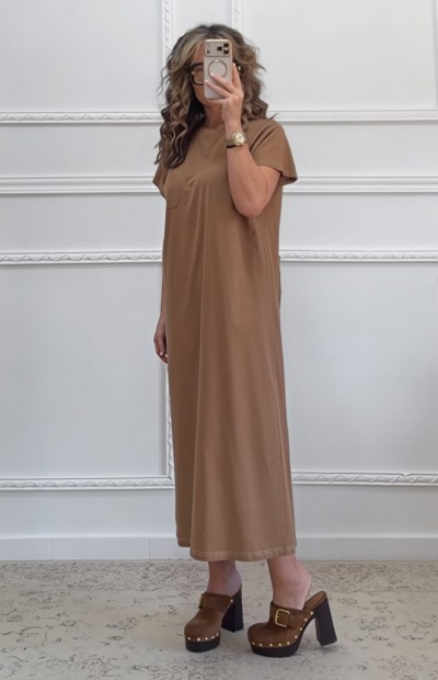 Sportive φόρεμα καφέ