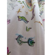 Λινό φόρεμα με τιράντες