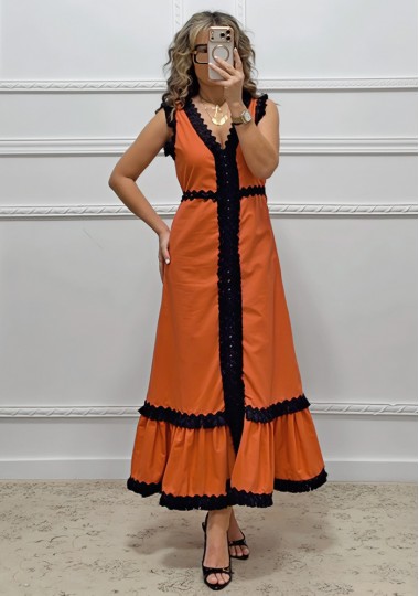 Φόρεμα πορτοκαλί