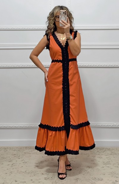 Φόρεμα πορτοκαλί