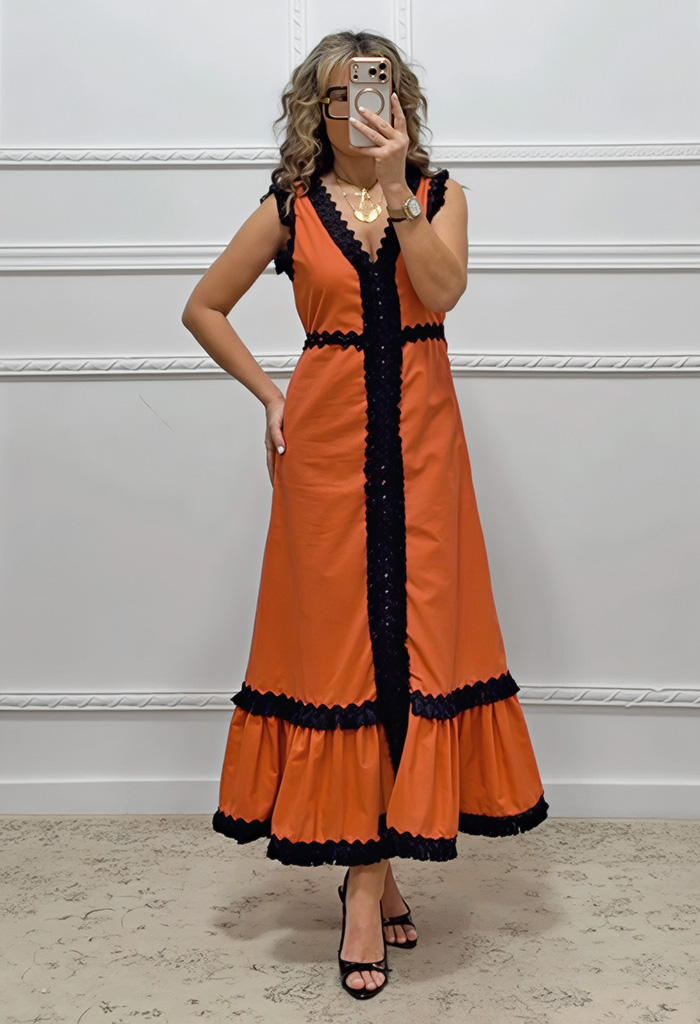 Φόρεμα πορτοκαλί