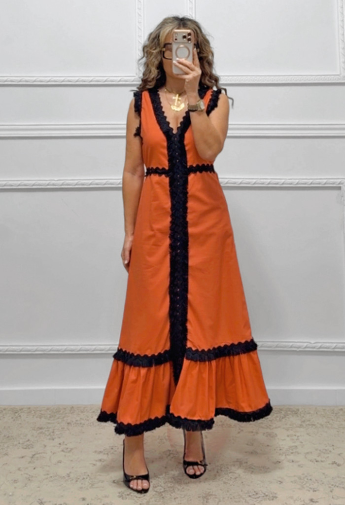 Φόρεμα πορτοκαλί