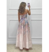 Λινό φόρεμα με τιράντες