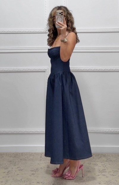 Denim φόρεμα μπλε