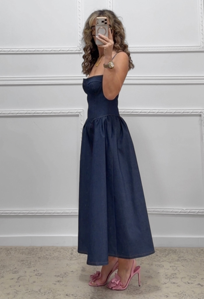 Denim φόρεμα μπλε