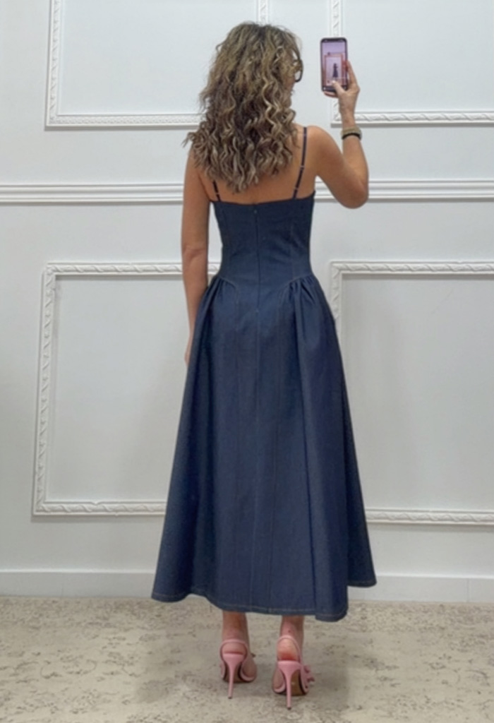 Denim φόρεμα μπλε