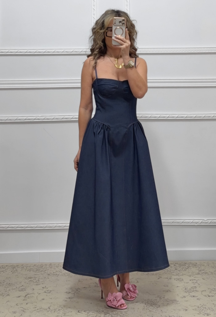 Denim φόρεμα μπλε