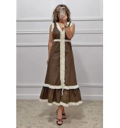 Φόρεμα καφέ