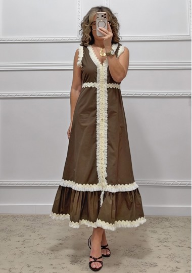 Φόρεμα καφέ