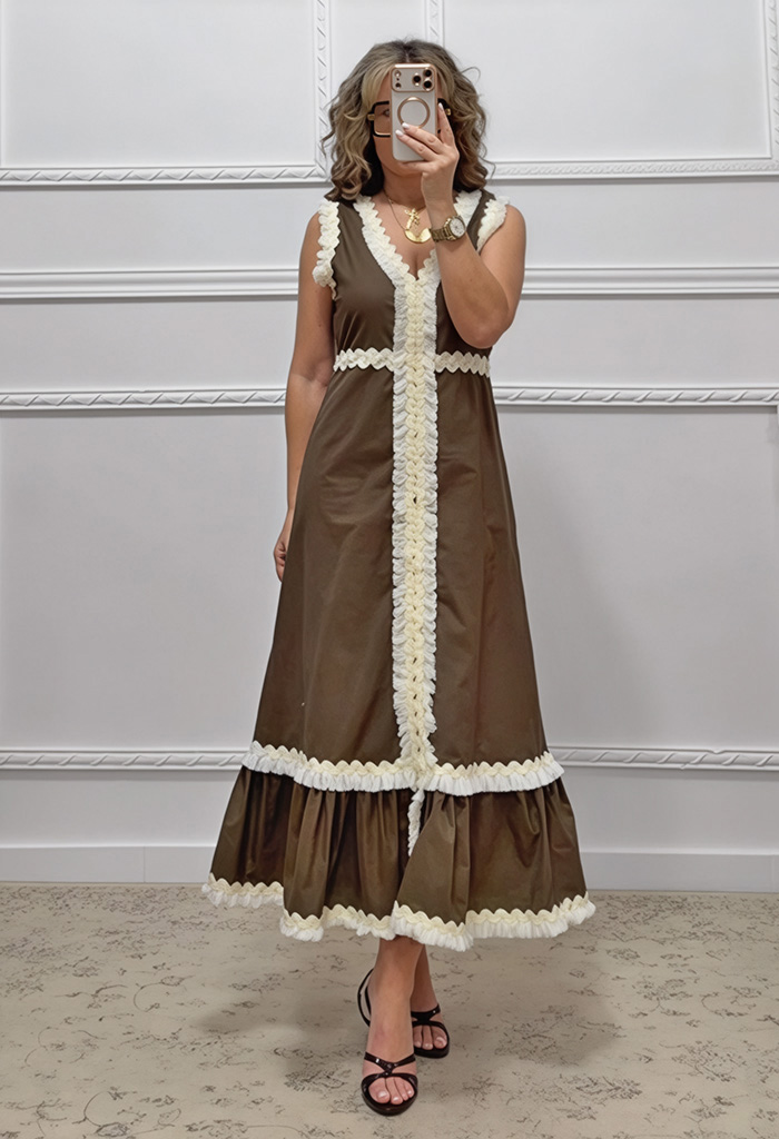 Φόρεμα καφέ