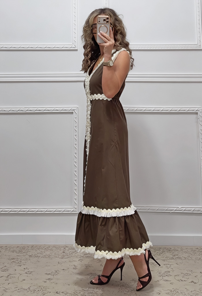 Φόρεμα καφέ