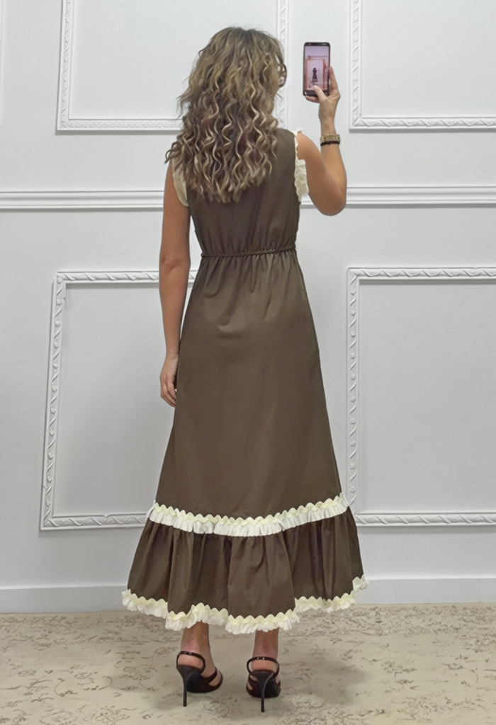 Φόρεμα καφέ