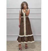 Φόρεμα καφέ