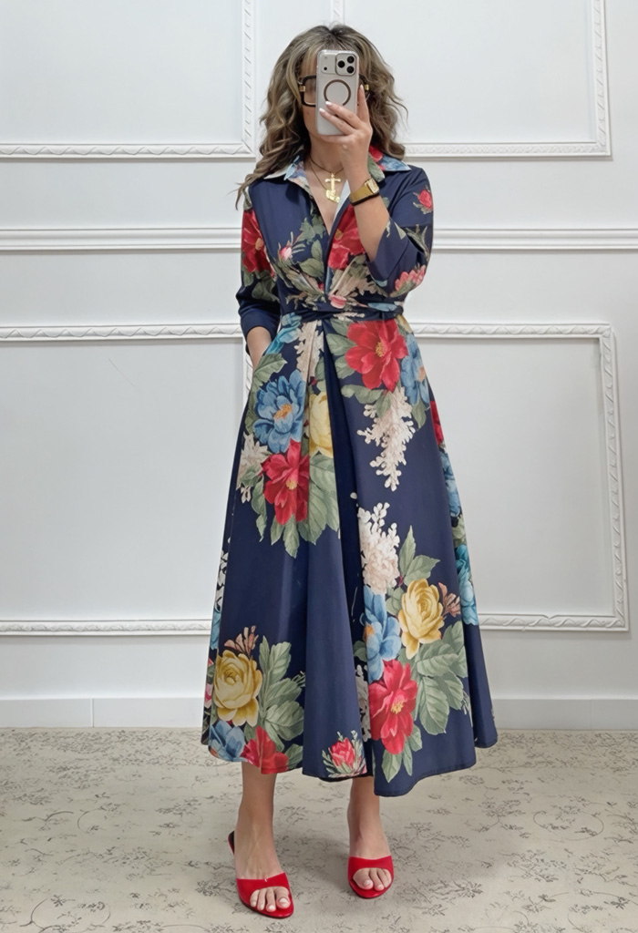 Φλοράλ φόρεμα