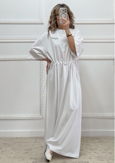 Oversized φόρεμα άσπρο