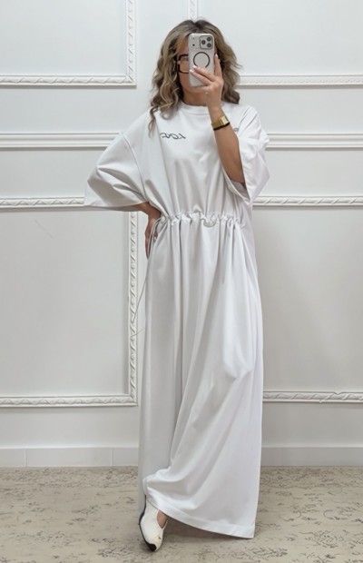 Oversized φόρεμα άσπρο