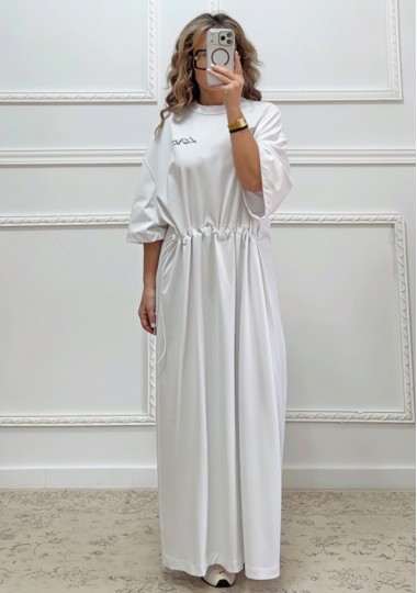 Oversized φόρεμα άσπρο