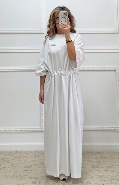 Oversized φόρεμα άσπρο
