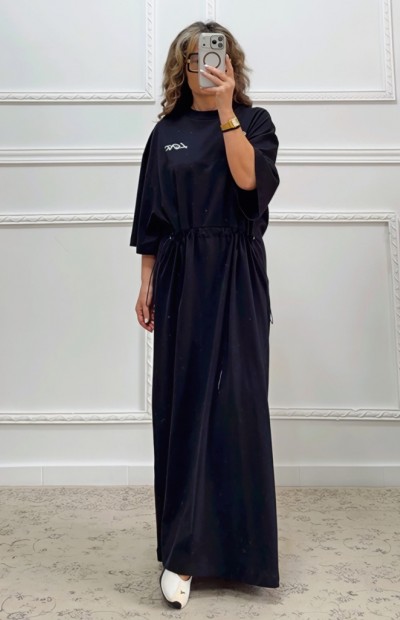 Oversized φόρεμα μαύρο