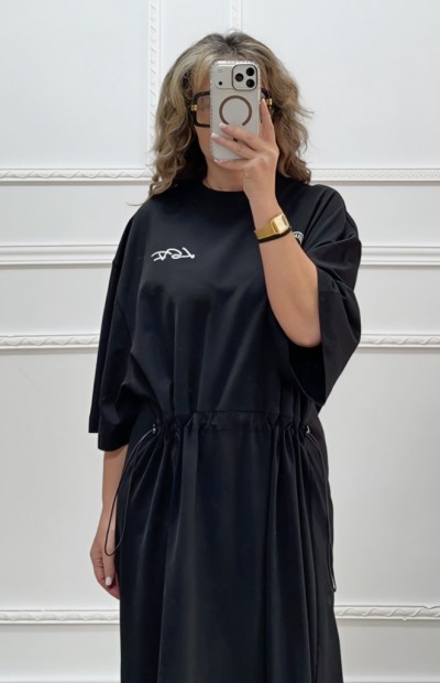 Oversized φόρεμα μαύρο