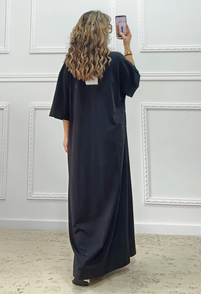 Oversized φόρεμα μαύρο
