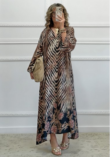 Καφτάνι με zebra print