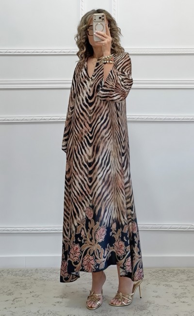 Καφτάνι με zebra print